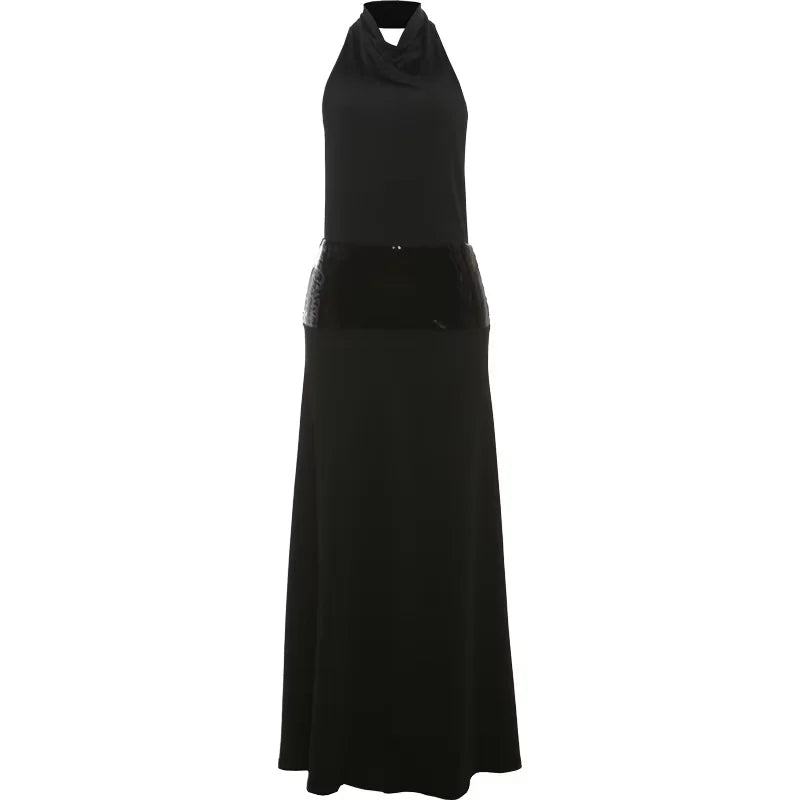 Backless Fashion Dresses Elegant Halter