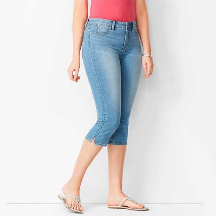 Fashion Women's Denim  Cropped Pants