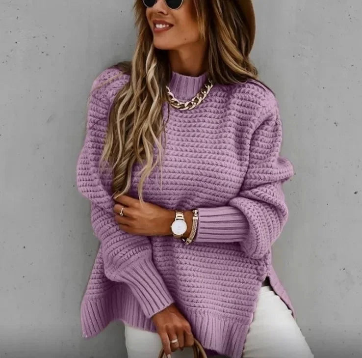 Loose Long Sleeve Knitted Sweater