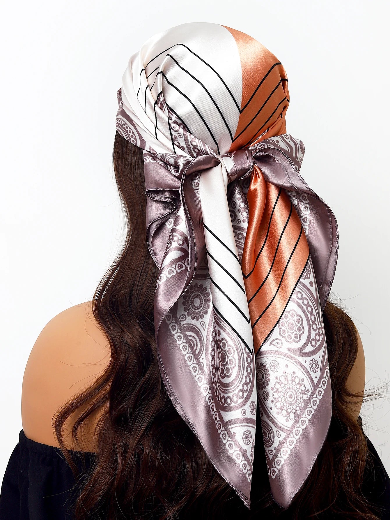Women Printed Pre-tie Headscarf