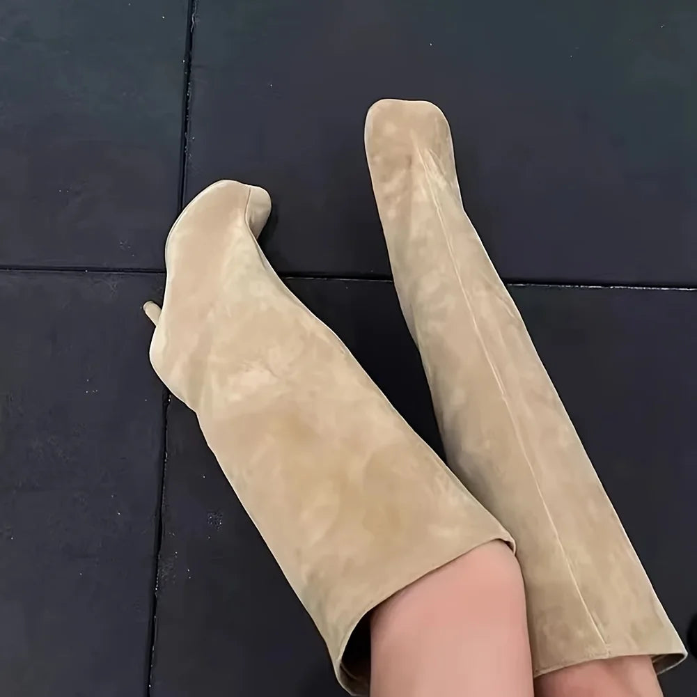 Women's Suede Knee High Boots