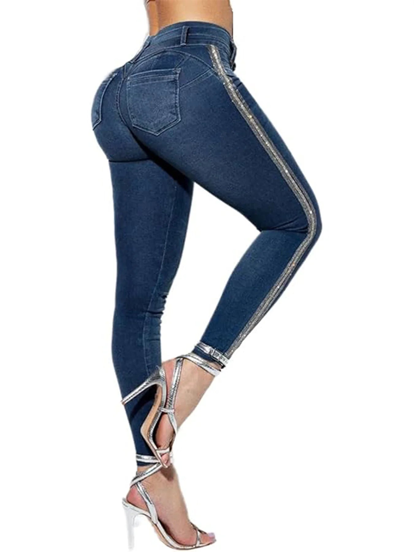 Women's Washed High Waist Slim Butt Lifting Jeans