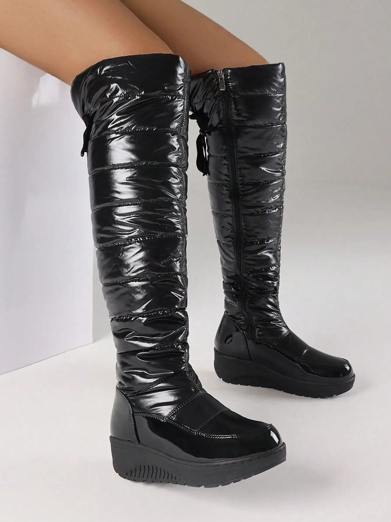 Winter Snow Boots Wedges Heel