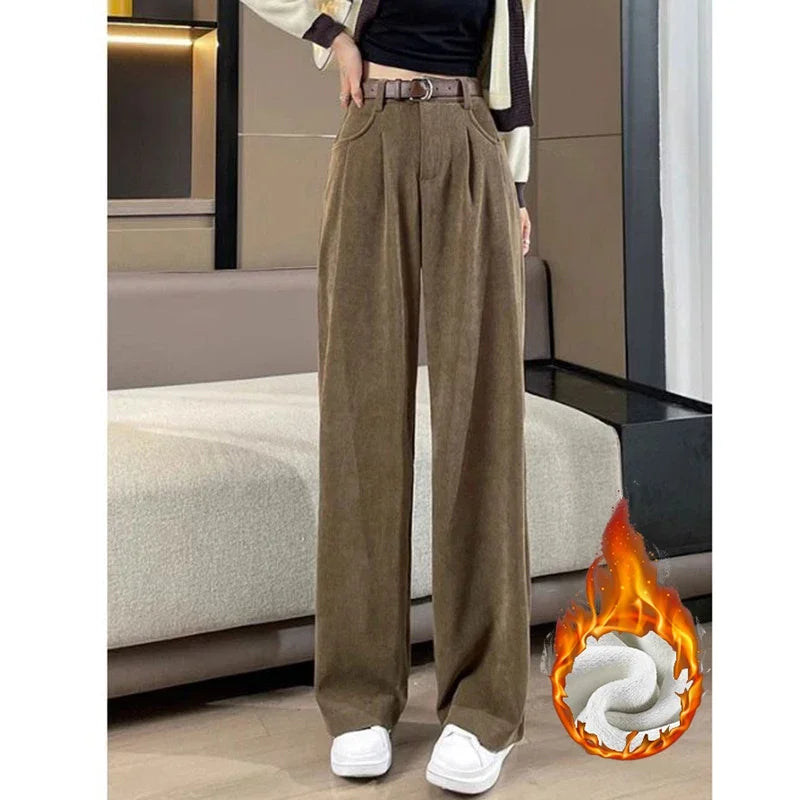 Fleece High Waist Trousers
