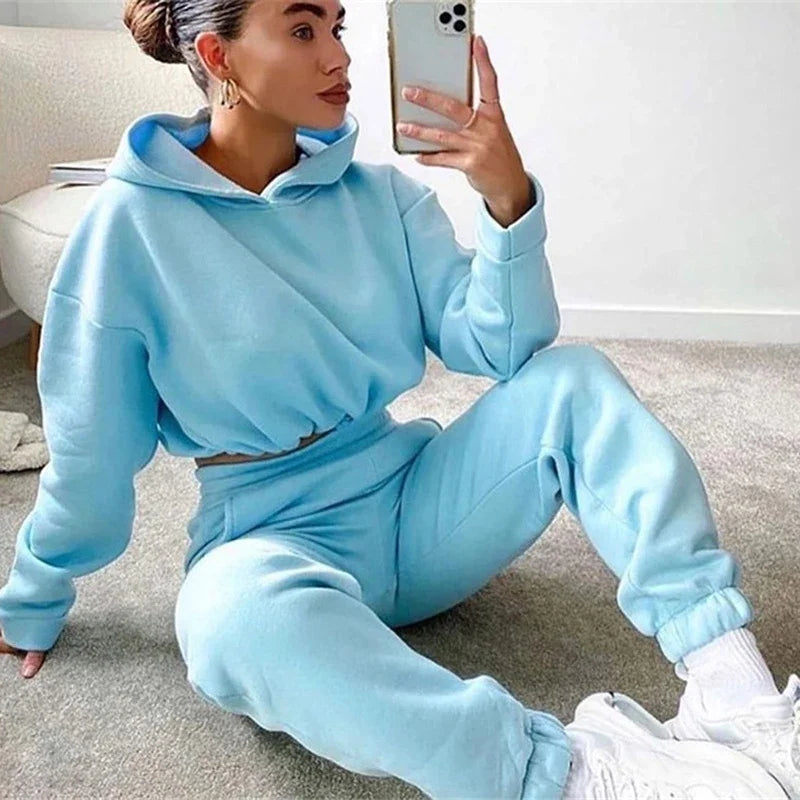Women Two Piece Sweats Set