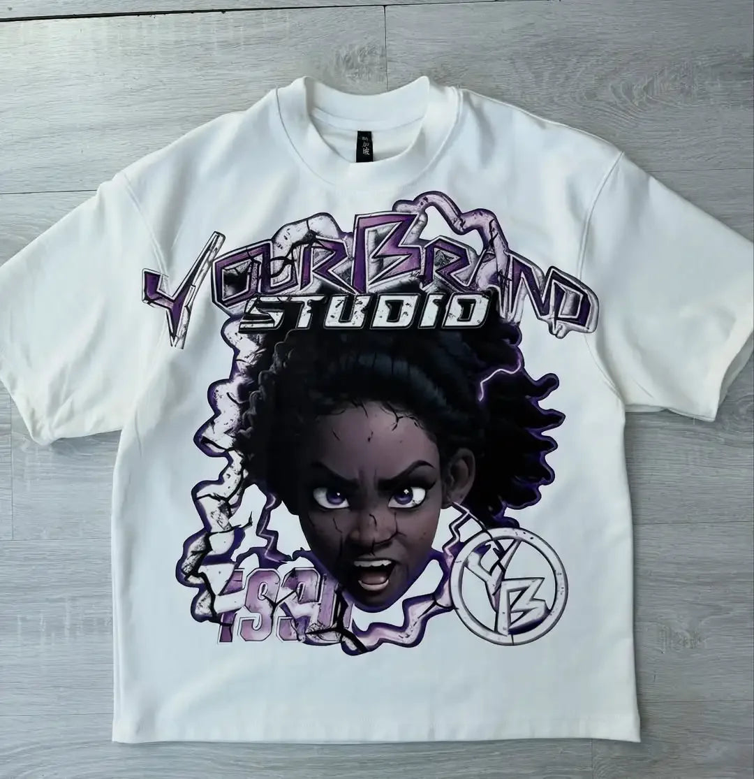 Men and Women Short Sleeved Fashion T-shirt