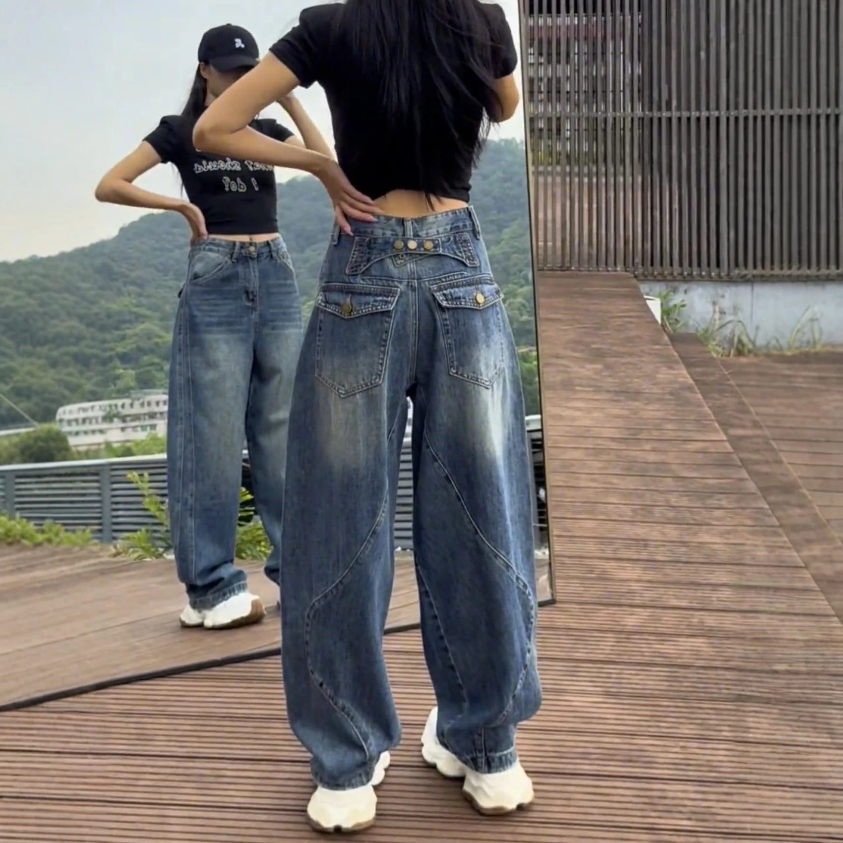 High Waist Wide Leg Jeans