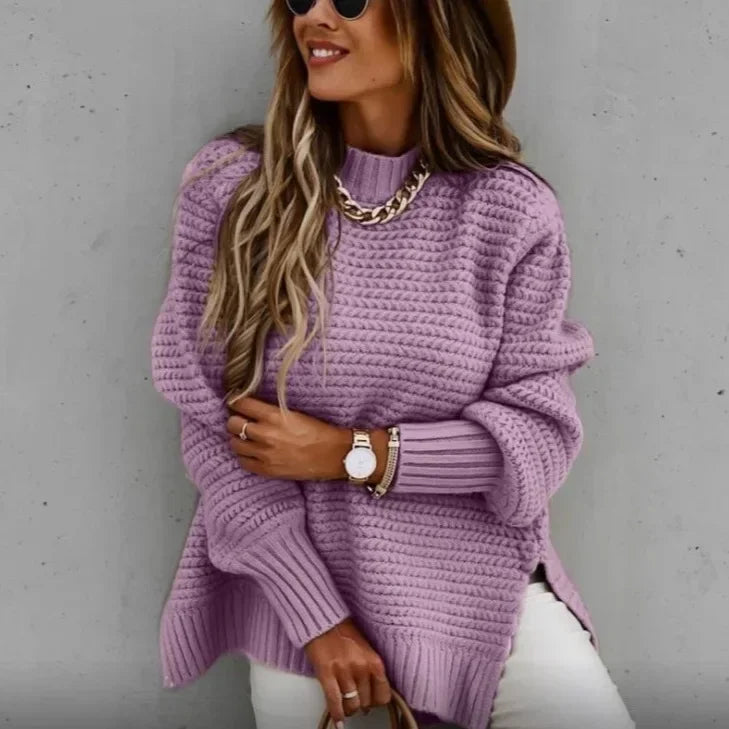 Loose Long Sleeve Knitted Sweater