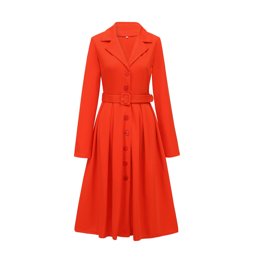 2026 Fashion All-match Elegant Stretch Dress Dress with Collar