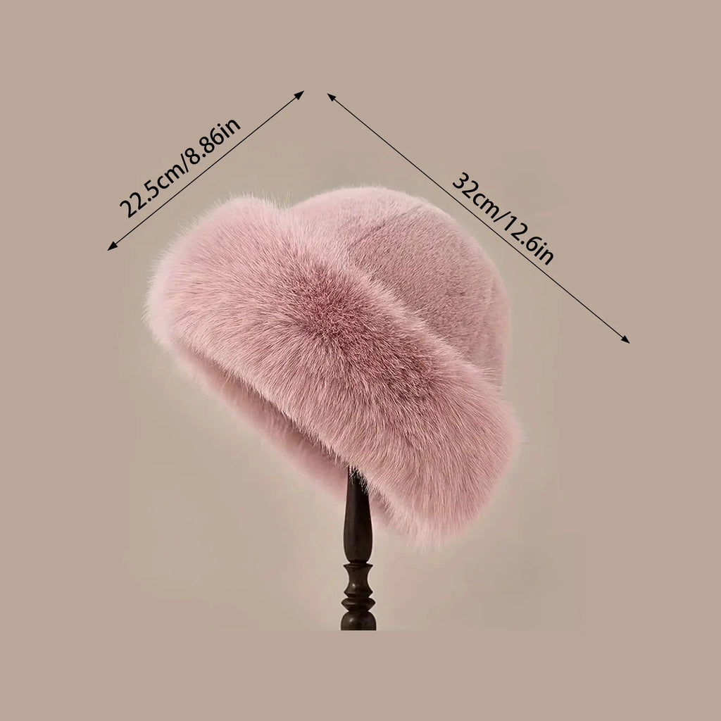 Thicken Plush Warm Fur Hat