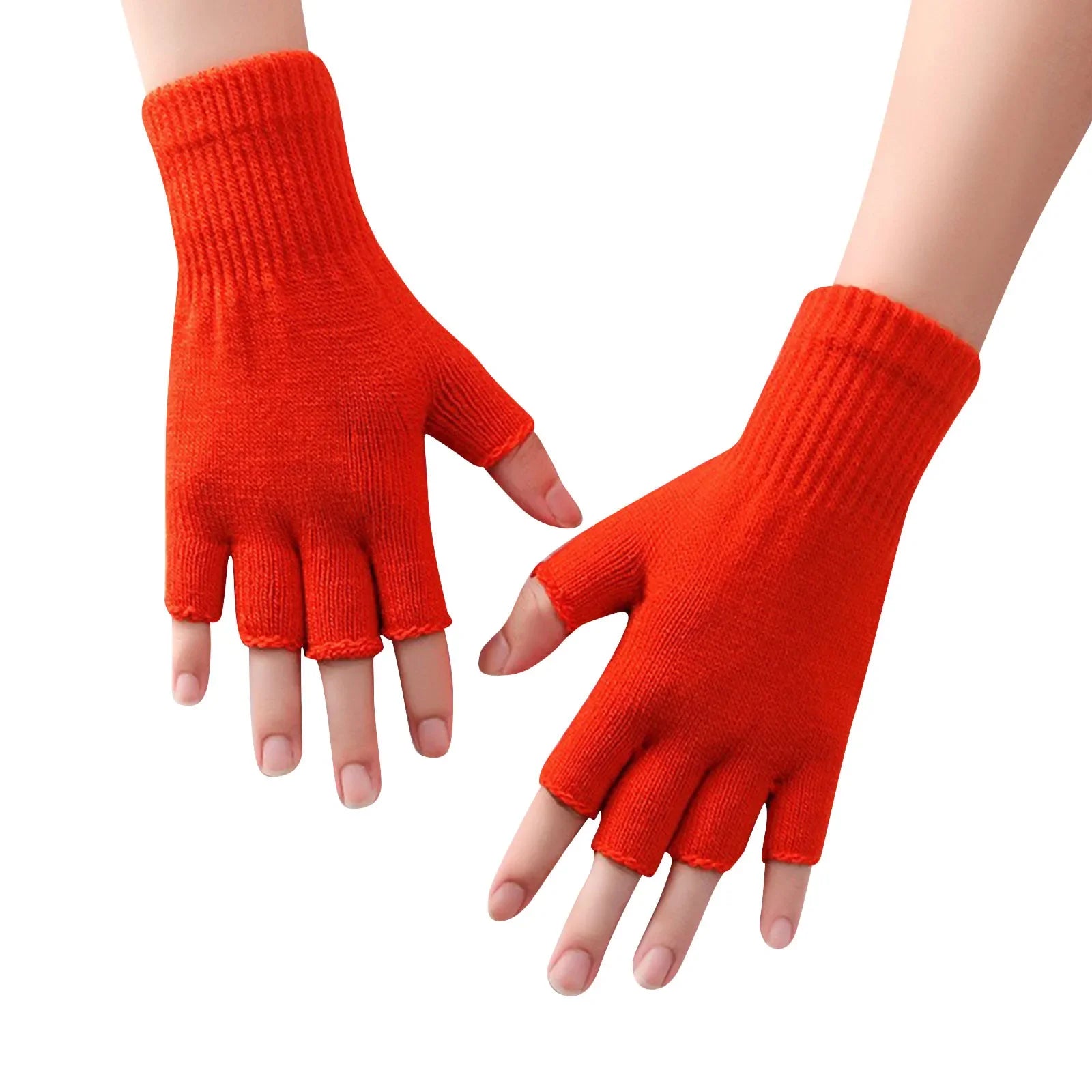1 Pair Half Finger Fingerless Gloves For Women And Men