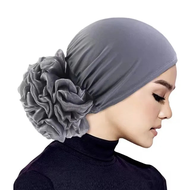 Women's Turban Big Flower Elastic Cloth Hair Bands
