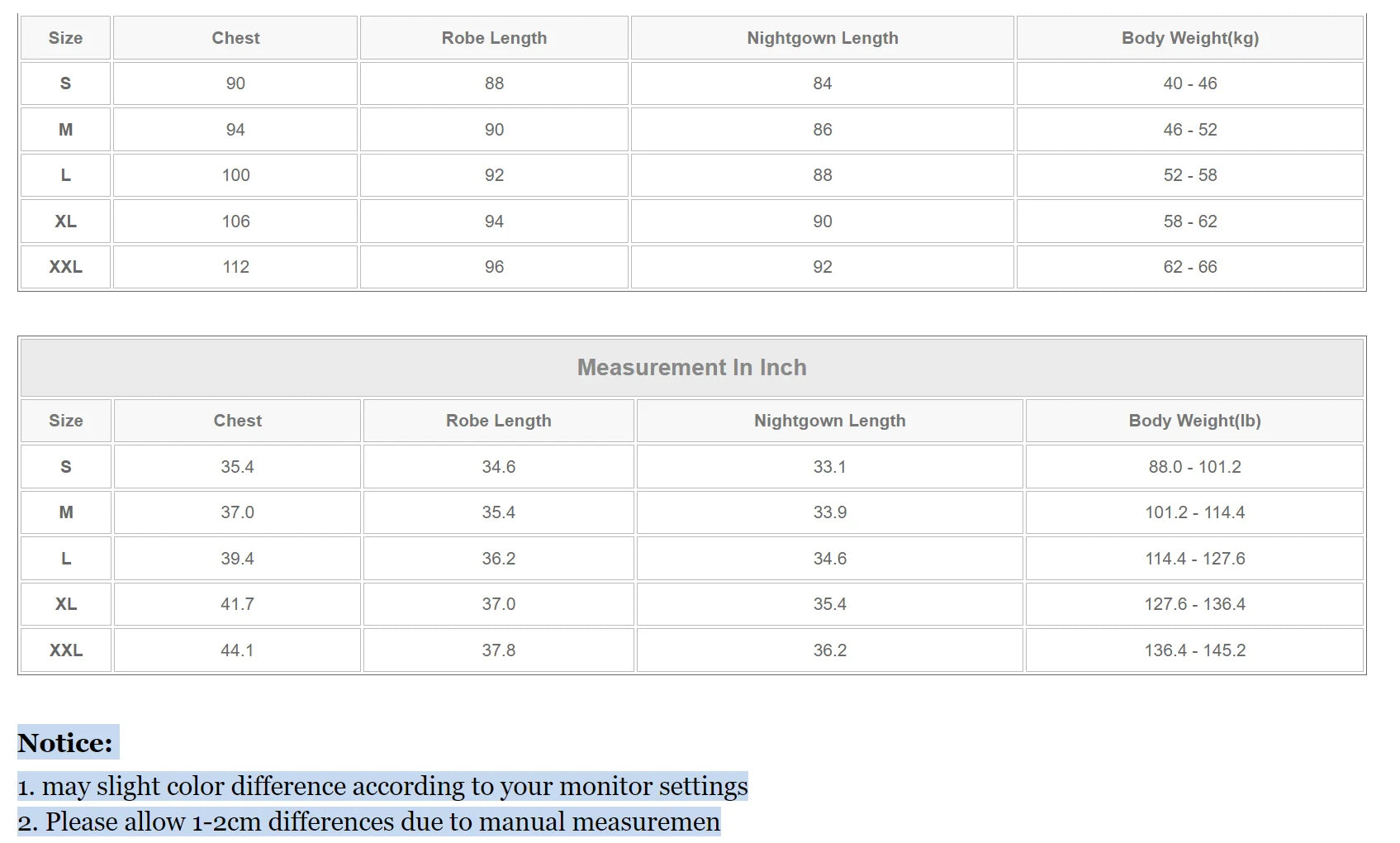 2PC Robe Rayon Bathrobe Gown Sleep Set