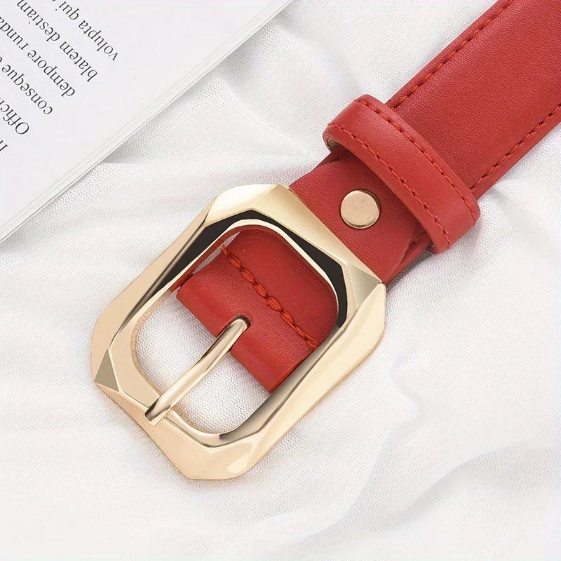 Women's Belt Trend Gold Needle Buckle