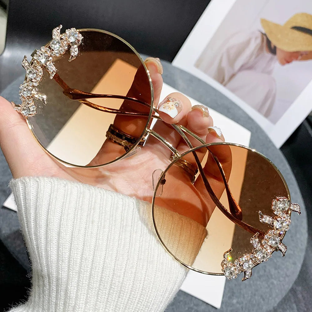 Luxury Diamond Studded Sunglasses