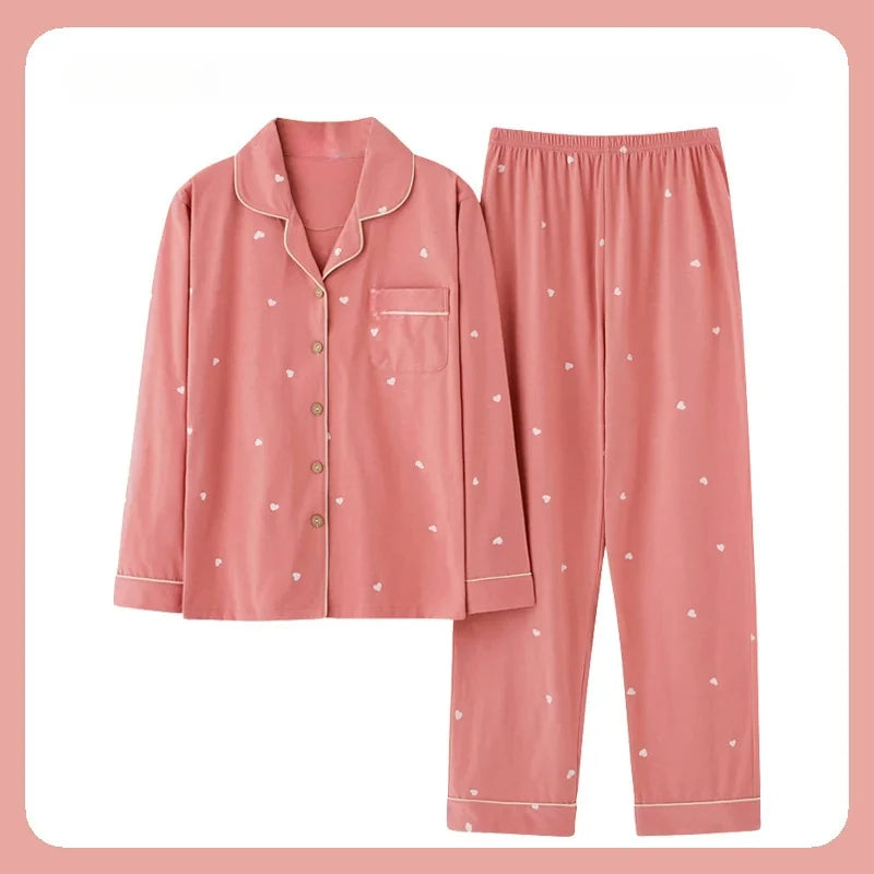 High Quality Large Size Women Cotton Pajamas