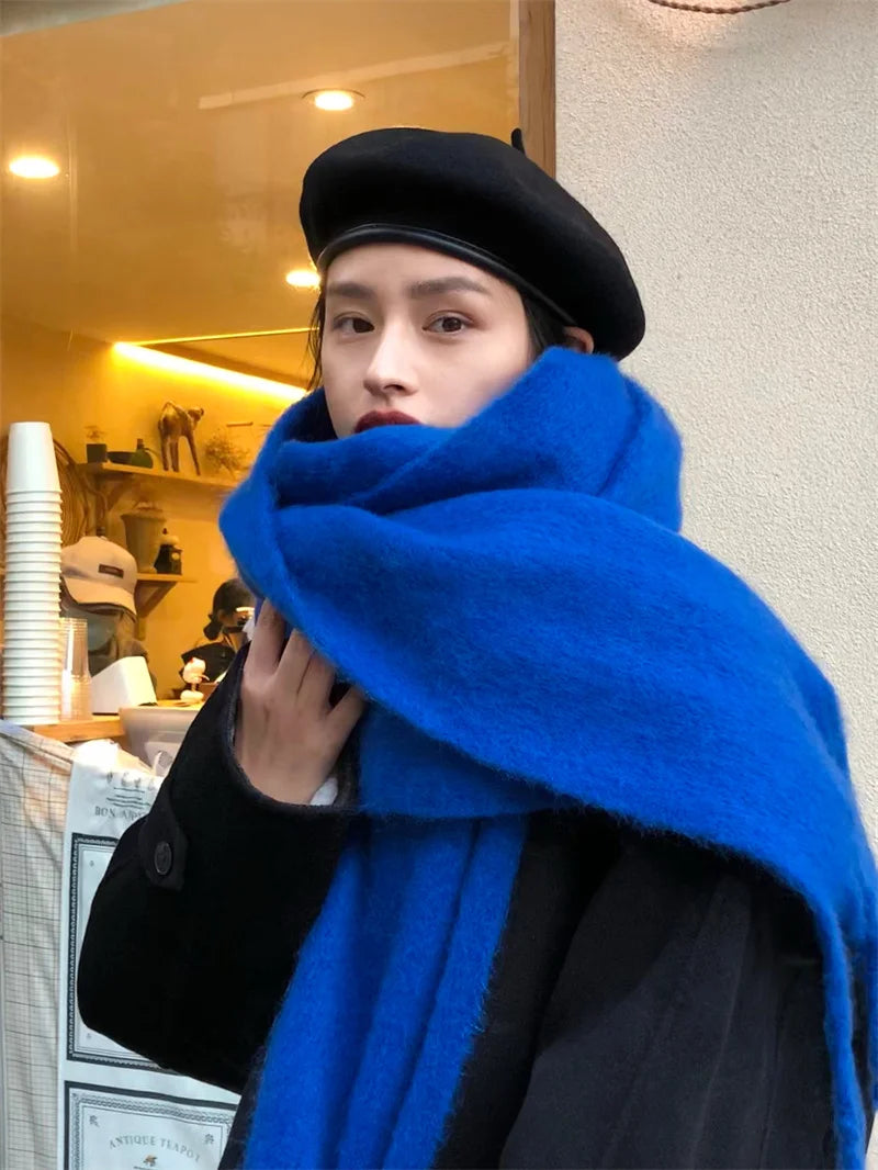 Winter Warm Thick Shawl Pashmina Scarves Long Tassel