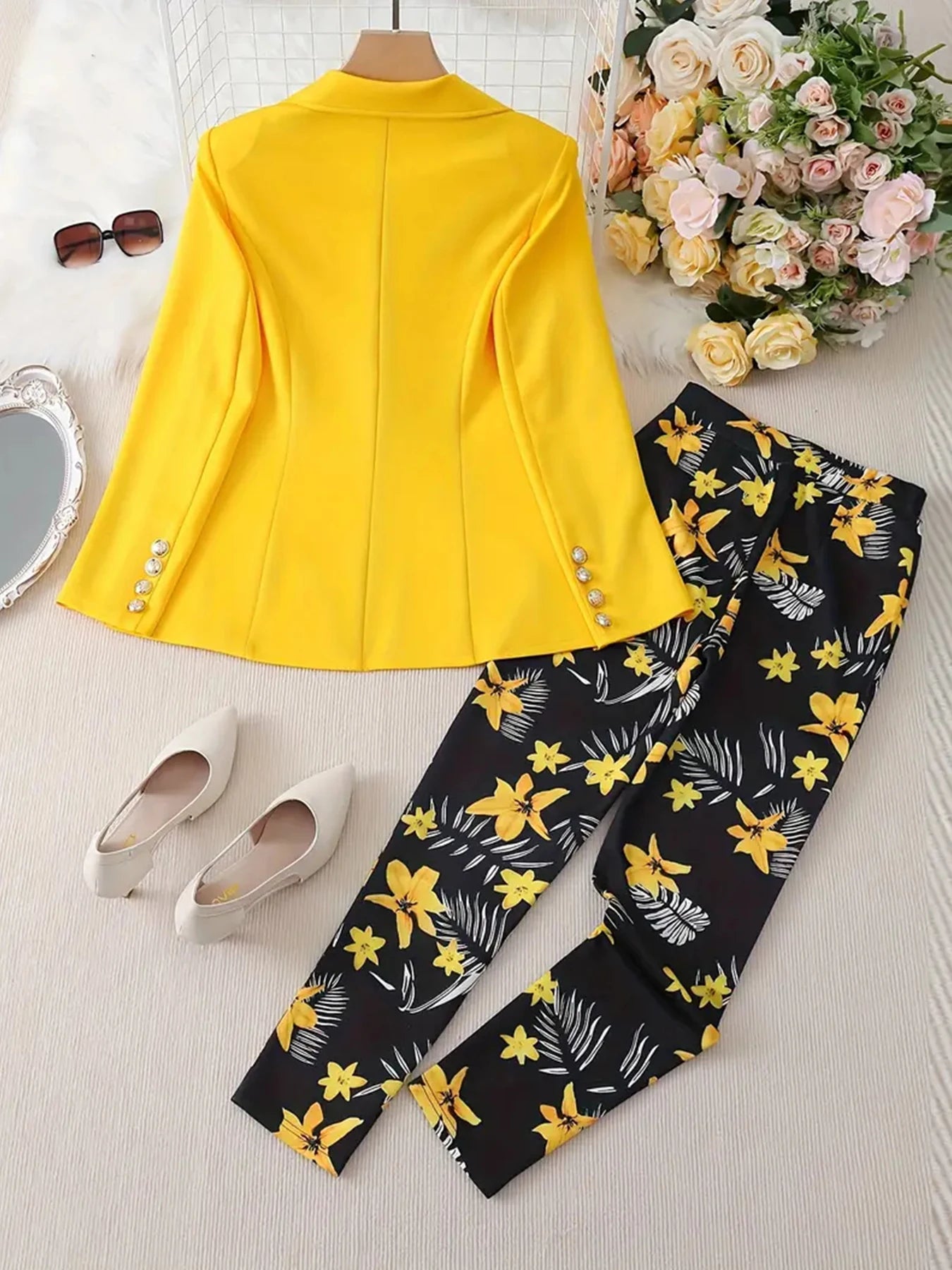 Women's Business and Leisure Two-Piece Suit Set