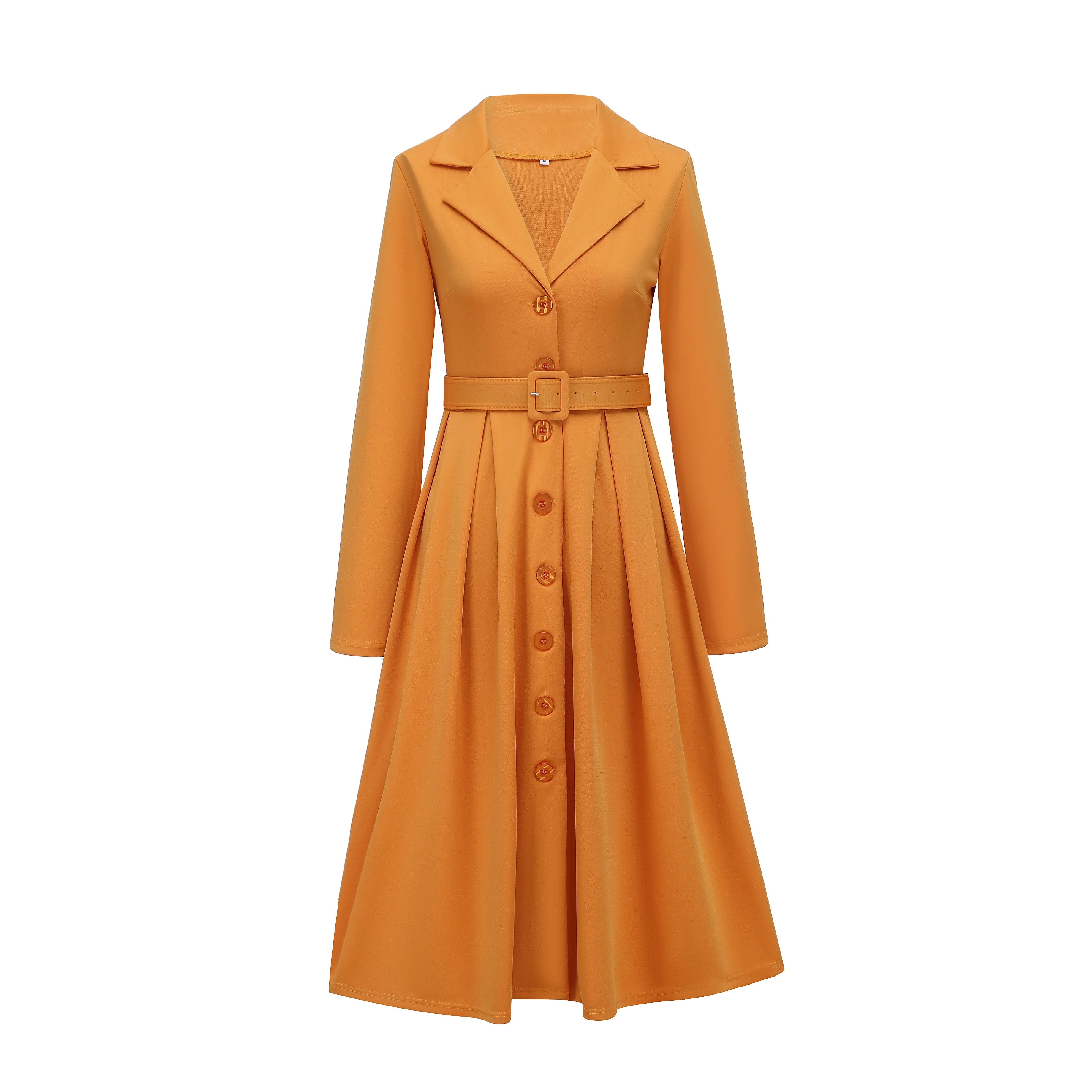 2026 Fashion All-match Elegant Stretch Dress Dress with Collar