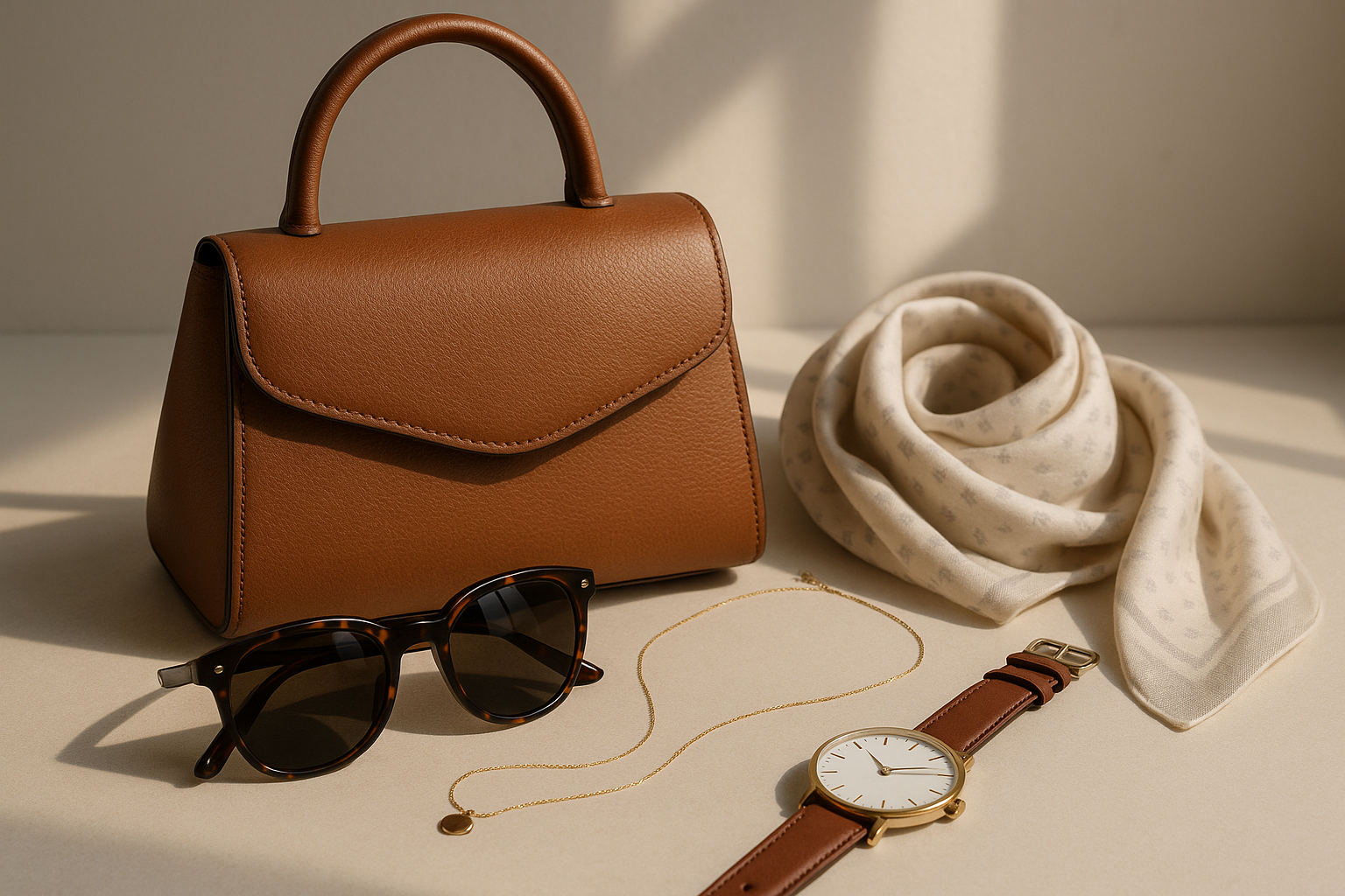 create a realistic image of fashion and accessories 